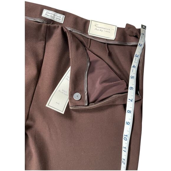 Charter Club Pant Shop Petite Knit Slim Leg Tummy Slimming Size Zipper Size 12 - Picture 7 of 8